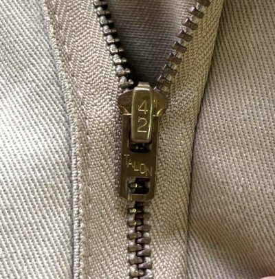 画像5: 80'S DICKIES 874 チビタグ ワークパンツ ベージュ 42TALONジップ W38L30 USA製 (VINTAGE)