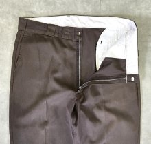 他の写真1: 70'S DICKIES 874 チビタグ ワークパンツ ブラウン W38L36 JEANSアルミジップ USA製 (VINTAGE)