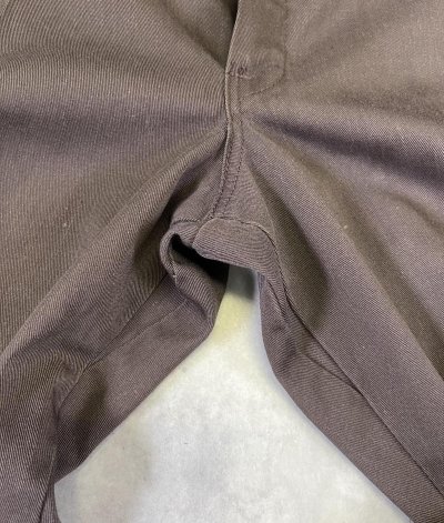 画像6: 70'S DICKIES 874 チビタグ ワークパンツ ブラウン W38L36 JEANSアルミジップ USA製 (VINTAGE)