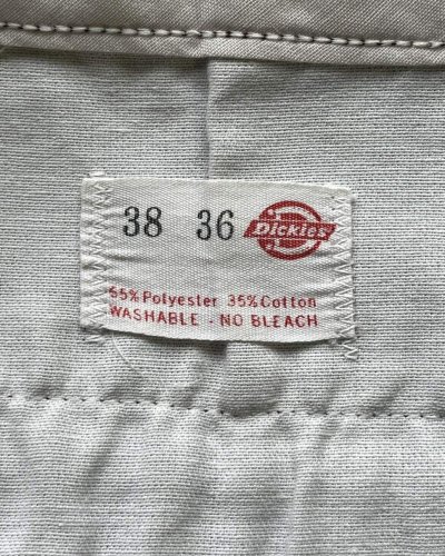 画像4: 70'S DICKIES 874 チビタグ ワークパンツ ブラウン W38L36 JEANSアルミジップ USA製 (VINTAGE)