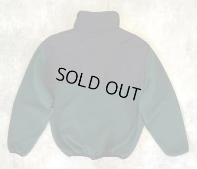 画像5: 90'S RALPH LAUREN POLO JEANS ナイロン切り替え フリースジャケット ブラック/グリーン USA製 (VINTAGE)