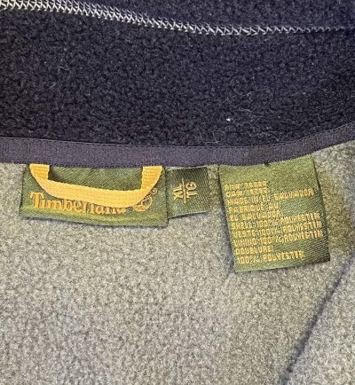 画像2: 90'S TIMBERLAND フルジップ フリースジャケット オリーブ/ブラック (VINTAGE)