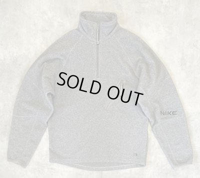 画像1: 00'S NIKE 立体裁断 ハーフジップ フリースジャケット グレー (VINTAGE)