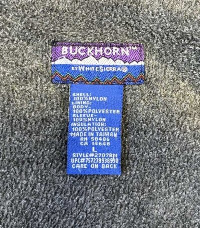 画像2: 90'S BUCKHORN by WHITE SIERRA 裏地フリース ナイロンジャケット ブラック (VINTAGE)