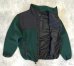 画像4: 90'S RALPH LAUREN POLO JEANS ナイロン切り替え フリースジャケット ブラック/グリーン USA製 (VINTAGE) (4)