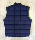 画像4: 90'S EDDIE BAUER 白タグ グースダウン スクエアキルト リバーシブル ダウンベスト ネイビー/グリーン (VINTAGE) (4)