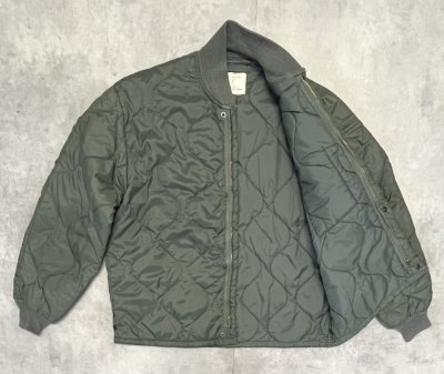 画像4: 70'S アメリカ軍 USAF "CWU-9/P" キルティング ライナージャケット セージグリーン (VINTAGE) 