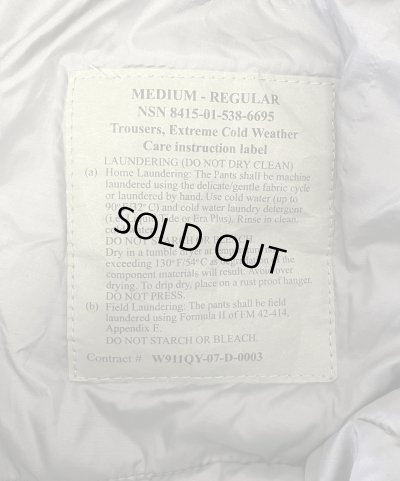 画像2: アメリカ軍 US ARMY ECWCS GENIII LEVEL7 PRIMALOFT パンツ M-R (VINTAGE)