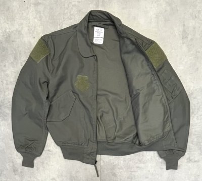 画像4: 90'S アメリカ軍 USAF "CWU-36/P" アラミド フライトジャケット セージグリーン (VINTAGE) 
