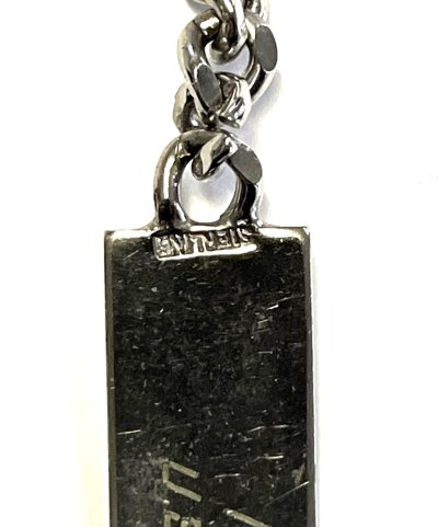 画像4: 50'S アメリカ軍 スターリングシルバー ミリタリー IDプレート チェーンブレスレット シルバー (VINTAGE)