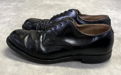 画像2: 70'S アメリカ軍 US NAVY "D.J.LEAVENWORTH製" レザーソール サービスシューズ (VINTAGE)