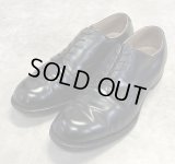 70'S アメリカ軍 US NAVY "D.J.LEAVENWORTH製" レザーソール サービスシューズ (VINTAGE)