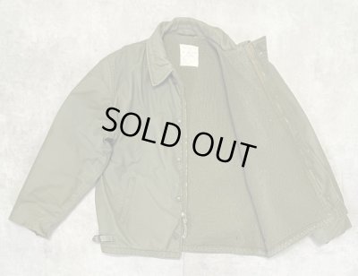 画像4: 80'S アメリカ軍 US NAVY "A-2" デッキジャケット ミリタリーグリーン (VINTAGE)