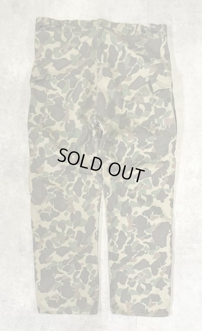 画像4: 60'S USMC 民間品 M-43 カーゴパンツ コの字留めジップ 13スターボタン ダックハンターカモ (VINTAGE)