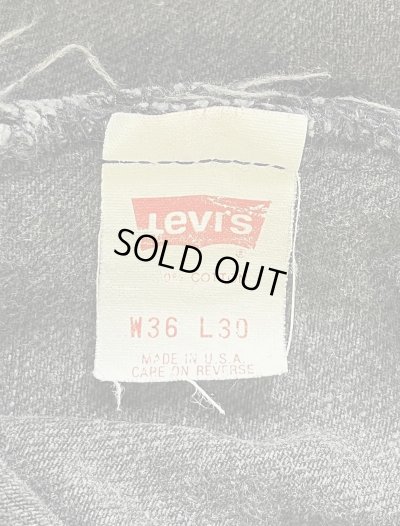 画像2: 90'S LEVIS 505 デニム ブラック USA製 W36L30 (VINTAGE)