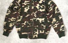 他の写真3: 80'S UNKNOWN 裏地サーマル フルジップ ダブルフェイス スウェットパーカー カモ アルミジップ (VINTAGE)