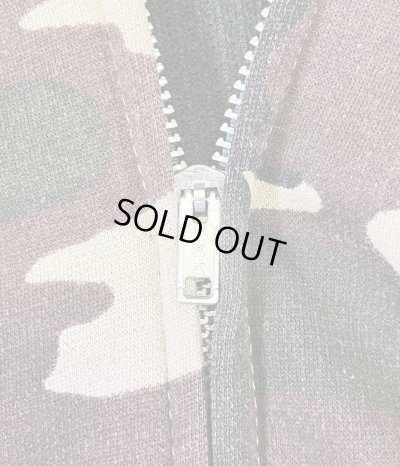 画像3: 80'S UNKNOWN 裏地サーマル フルジップ ダブルフェイス スウェットパーカー カモ アルミジップ (VINTAGE)