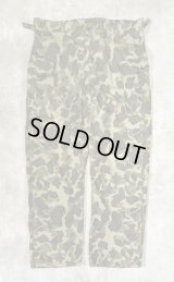 60'S USMC 民間品 M-43 カーゴパンツ コの字留めジップ 13スターボタン ダックハンターカモ (VINTAGE)