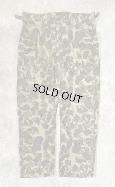 画像1: 60'S USMC 民間品 M-43 カーゴパンツ コの字留めジップ 13スターボタン ダックハンターカモ (VINTAGE)