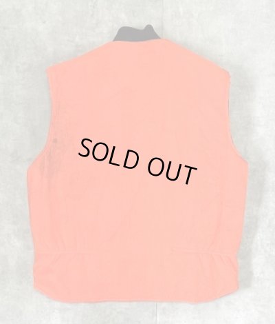 画像6: 80'S UNKNOWN リバーシブル 中綿入りベスト ダックハンターカモ/オレンジ (VINTAGE)