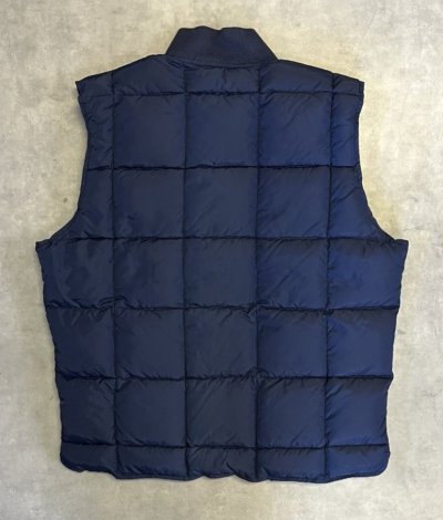 画像4: 80'S EDDIE BAUER 黒タグ グースダウン ダウンベスト ネイビー (VINTAGE)