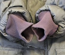 他の写真2: 80'S EDDIE BAUER 黒タグ リアルコヨーテファー グースダウンジャケット オリーブ USA製 (VINTAGE)