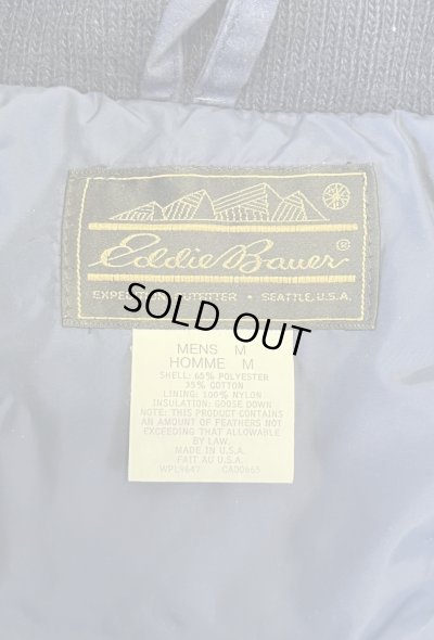 画像2: 80'S EDDIE BAUER "ALL PURPOSE" 黒タグ グースダウン ダウンジャケット ネイビー USA製 (VINTAGE)