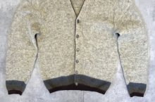 他の写真3: 60'S JANTZEN メタルボタン Vネック モヘアニット ナチュラル/ブラウン USA製 (VINTAGE)