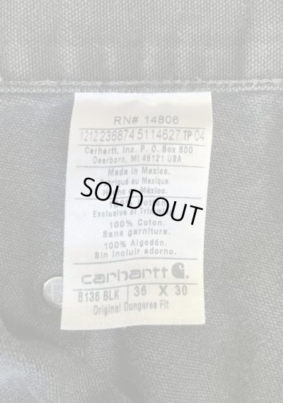 画像2: CARHARTT ダブルニー ダック ペインターパンツ ブラック W36L30 (VINTAGE)
