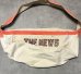 画像6: 60'S THE NEWS AND OBSERVER 染み込みプリント ニュースペーパーバッグ オフホワイト/オレンジ (VINTAGE) (6)
