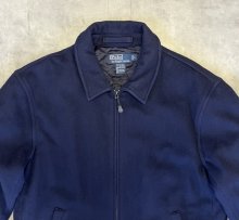 他の写真1: 90'S RALPH LAUREN 裏地キルティング ウール スポーツジャケット ネイビー (VINTAGE)