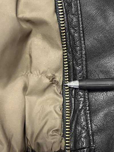 画像6: 80'S LL Bean "A-2" レザー フライトジャケット ダークブラウン USA製 (VINTAGE)