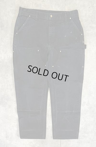 画像1: CARHARTT ダブルニー ダック ペインターパンツ ブラック W38L30 USA製 (VINTAGE)