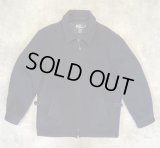 90'S RALPH LAUREN 裏地キルティング ウール スポーツジャケット ネイビー (VINTAGE)