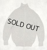 80'S LL Bean ブリティッシュウール ドライバーズニット ダークベージュ イングランド製 (VINTAGE)