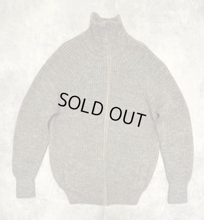 画像1: 80'S LL Bean ブリティッシュウール ドライバーズニット ダークベージュ イングランド製 (VINTAGE)