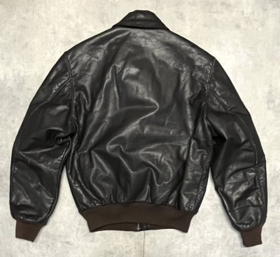 画像5: 80'S LL Bean "A-2" レザー フライトジャケット ダークブラウン USA製 (VINTAGE)