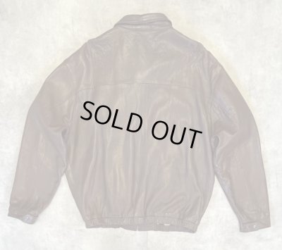 画像5: 90'S RALPH LAUREN チンスト付き 裏地付き レザー ドリズラージャケット ブラウン (VINTAGE)