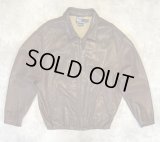 90'S RALPH LAUREN チンスト付き 裏地付き レザー ドリズラージャケット ブラウン (VINTAGE)