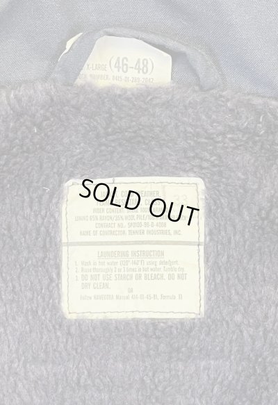 画像2: 90'S アメリカ軍 US NAVY "A-2" アラミド デッキジャケット ネイビー (VINTAGE)