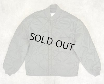 画像1: 80'S アメリカ軍 USAF "CWU-9/P" キルティング ライナージャケット セージグリーン (VINTAGE) 