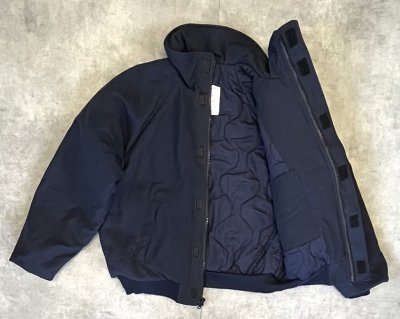 画像3: アメリカ軍 US NAVY "SHIPBOARD" アラミド デッキジャケット ネイビー (MINT CONDITION)
