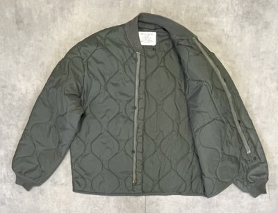 画像4: 80'S アメリカ軍 USAF "CWU-9/P" キルティング ライナージャケット セージグリーン (VINTAGE) 