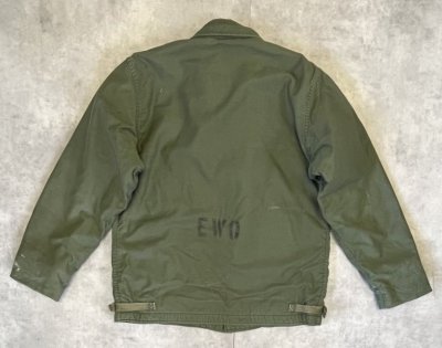 画像5: 80'S アメリカ軍 US NAVY "A-2" デッキジャケット ミリタリーグリーン (VINTAGE)