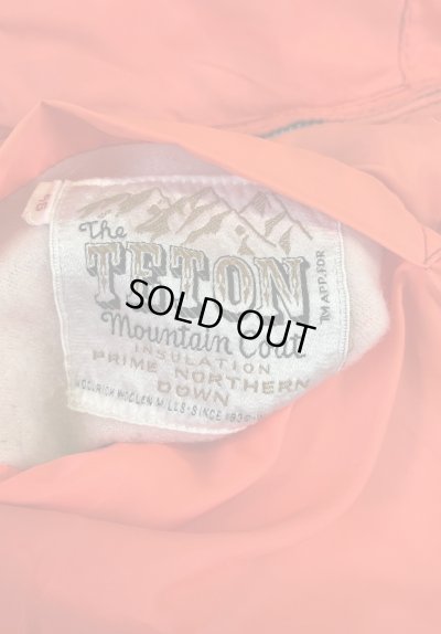 画像2: 70'S WOOLRICH WOOLEN MILLS "THE TETON" リバーシブル ダウンベスト TALONアルミジップ タン/オレンジ (VINTAGE)