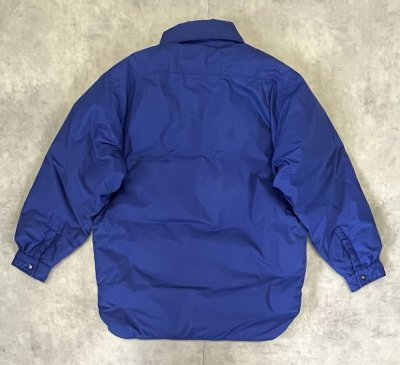 画像5: 90'S LL Bean ナイロン シャツ型 ダウンジャケット ダークブルー (VINTAGE)