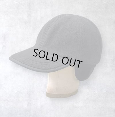 画像1: 00'S LL Bean "POLARTEC WIND PRO" 耳当て付き 2WAY フリースキャップ ブラック (VINTAGE)