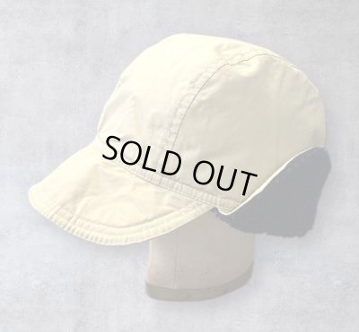 画像1: 90'S LL Bean "GORE-TEX" 裏地ボアフリース 耳当て付き 2WAY キャップ タン USA製 (VINTAGE)