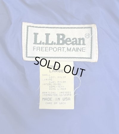 画像2: 90'S LL Bean "GORE-TEX" バギーズジャケット グリーン/ブルー USA製 (VINTAGE)