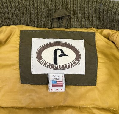 画像2: 80'S BERT PULITZER "ALL PURPOSE" グースダウン ダウンジャケット カーキ USA製 (VINTAGE)